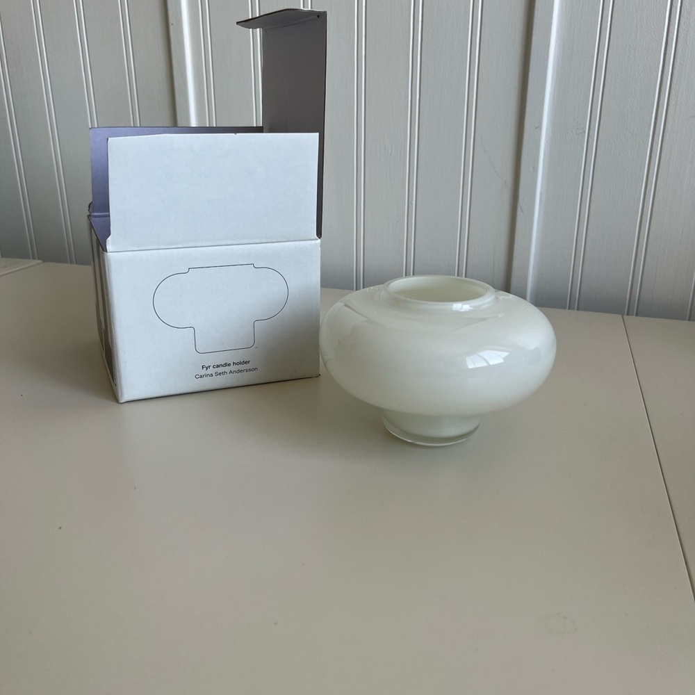 NWT Marimekko Fry Candleholder Off White